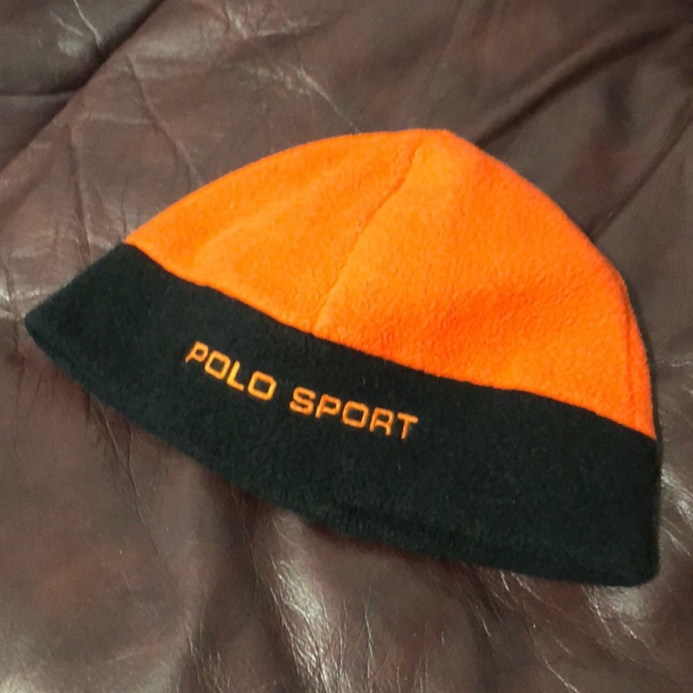 Vintage 1990s polo sport fleece beanie Ralph Lauren
